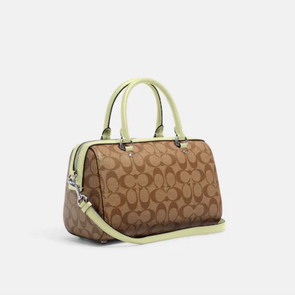 Coach Rowan Satchel In Signature Canvas
SV/Khaki/Pale Lime - Picture 4 of 16